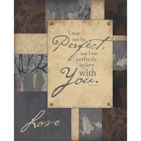 Love2 CLean Edge White Modern Wood Framed Art Print by Grey, Jace