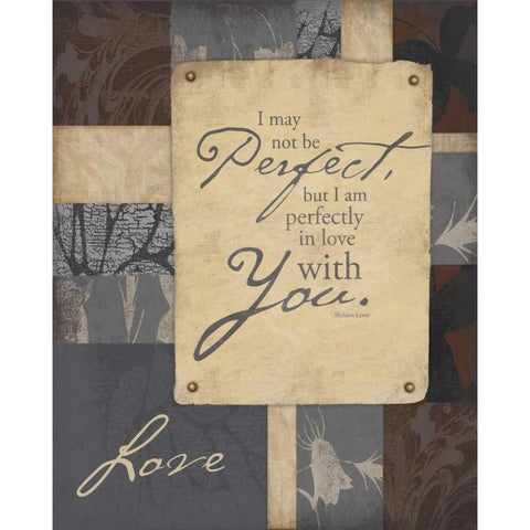Love 2 Black Modern Wood Framed Art Print with Double Matting by Grey, Jace