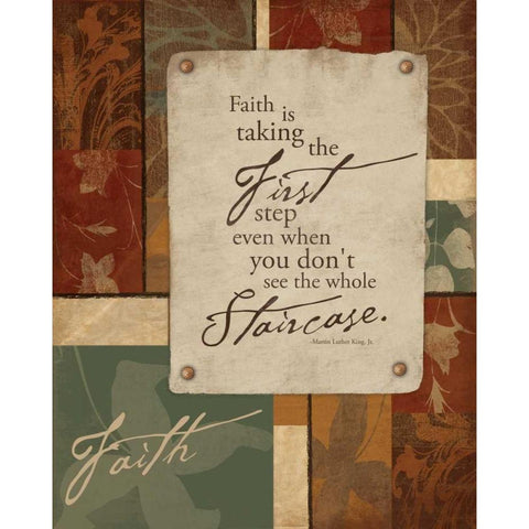 Faith White Modern Wood Framed Art Print by Grey, Jace