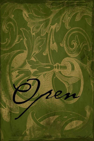 Open White Modern Wood Framed Art Print with Double Matting by Grey, Jace