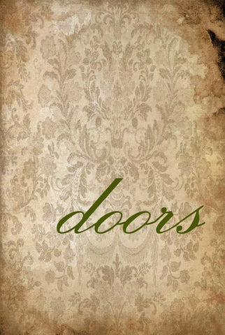 doors White Modern Wood Framed Art Print with Double Matting by Grey, Jace