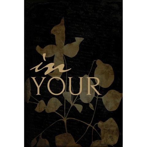 in_your Black Modern Wood Framed Art Print by Grey, Jace
