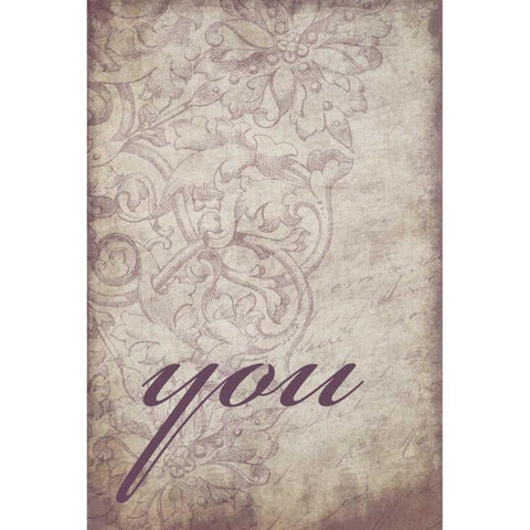 you Black Modern Wood Framed Art Print by Grey, Jace
