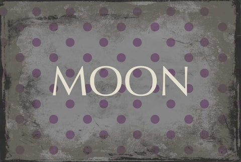 moon White Modern Wood Framed Art Print with Double Matting by Grey, Jace