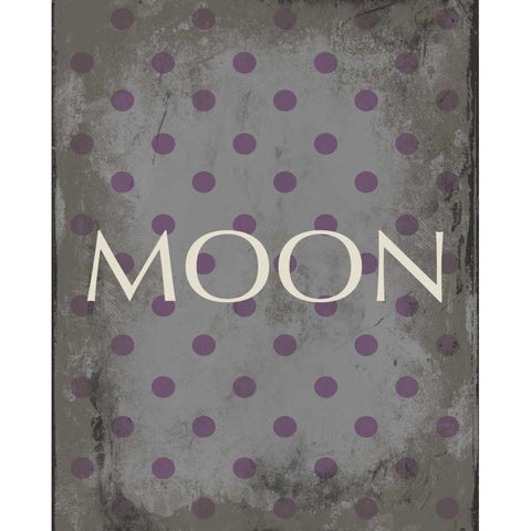 moon White Modern Wood Framed Art Print by Grey, Jace