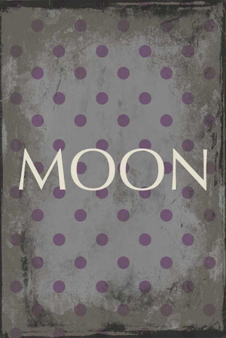 moon White Modern Wood Framed Art Print with Double Matting by Grey, Jace