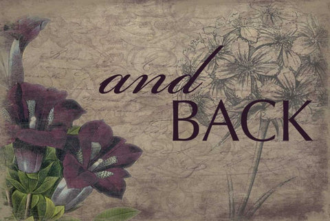 and_back Black Ornate Wood Framed Art Print with Double Matting by Grey, Jace