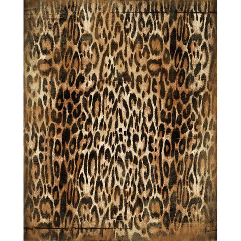 Animal Print1 Black Modern Wood Framed Art Print with Double Matting by Grey, Jace