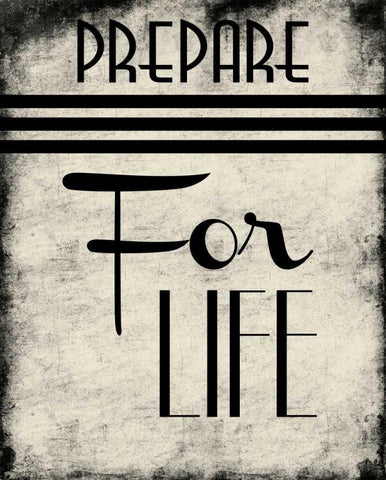 Prepare For Life Black Ornate Wood Framed Art Print with Double Matting by Grey, Jace