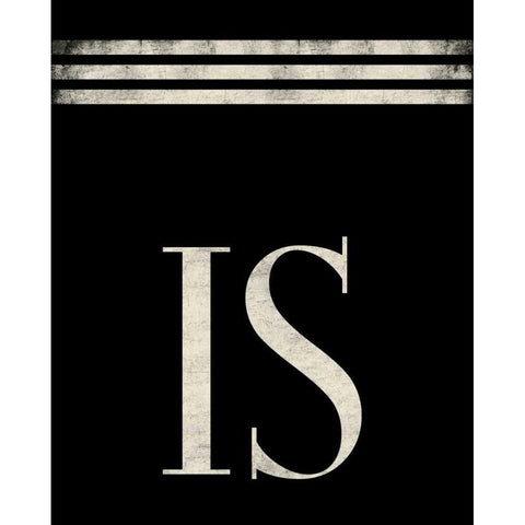 Is Black Modern Wood Framed Art Print by Grey, Jace