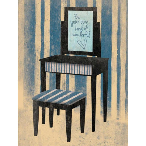 Wonderful Blue White Modern Wood Framed Art Print by Grey, Jace