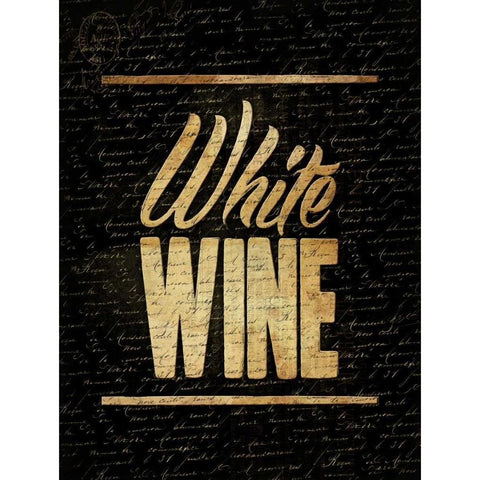 White Wine White Modern Wood Framed Art Print by Grey, Jace