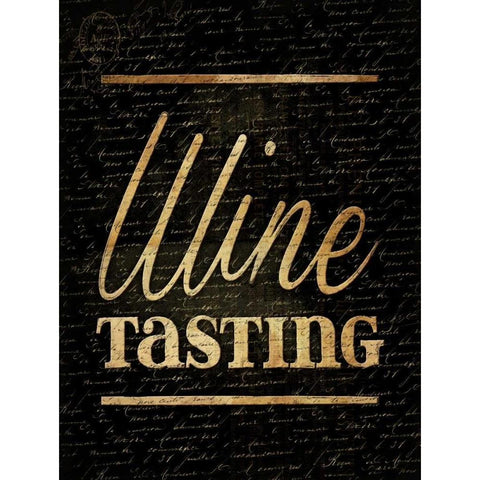 Wine Tasting Black Modern Wood Framed Art Print with Double Matting by Grey, Jace