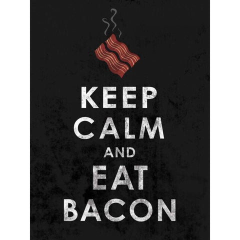 Bacon2 White Modern Wood Framed Art Print by Grey, Jace