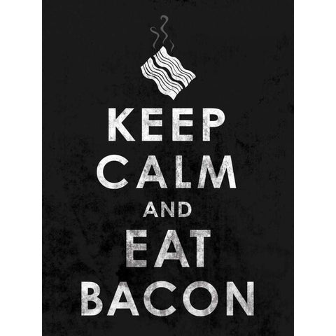 Bacon2 BW White Modern Wood Framed Art Print by Grey, Jace