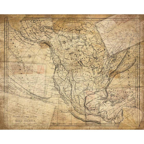 Vintage A Black Modern Wood Framed Art Print with Double Matting by Grey, Jace