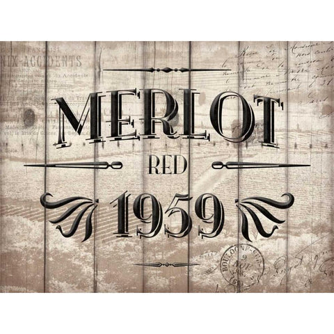 Merlot White Modern Wood Framed Art Print by Grey, Jace