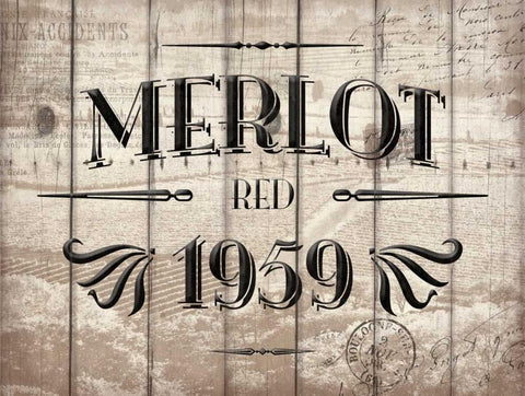 Merlot Black Ornate Wood Framed Art Print with Double Matting by Grey, Jace