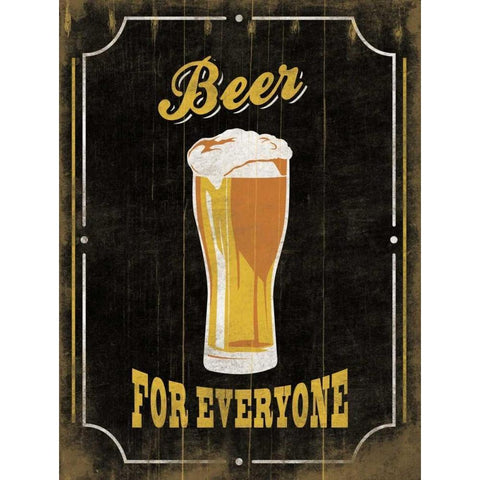 Beer Gold Ornate Wood Framed Art Print with Double Matting by Grey, Jace