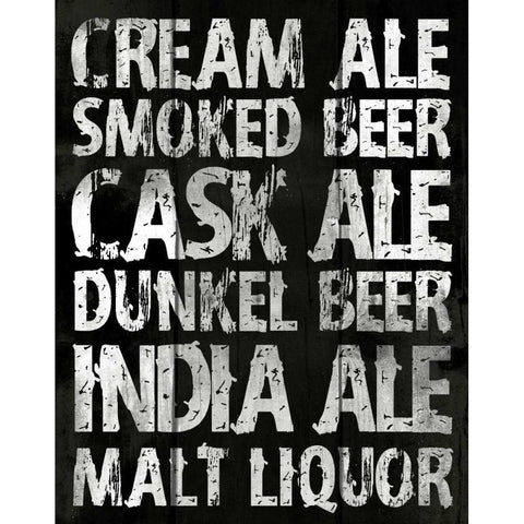 Cream Ale White Modern Wood Framed Art Print by Grey, Jace