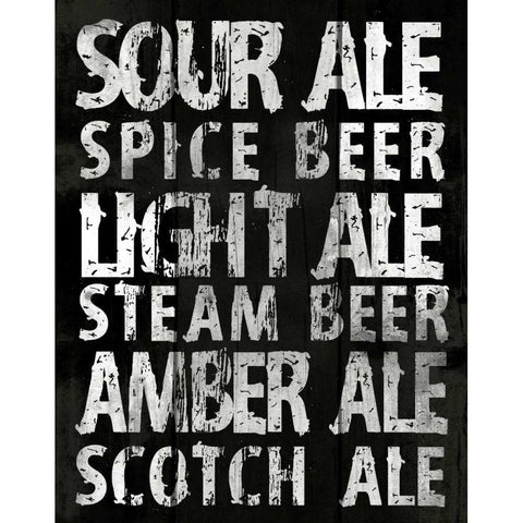 Sour Ale White Modern Wood Framed Art Print by Grey, Jace