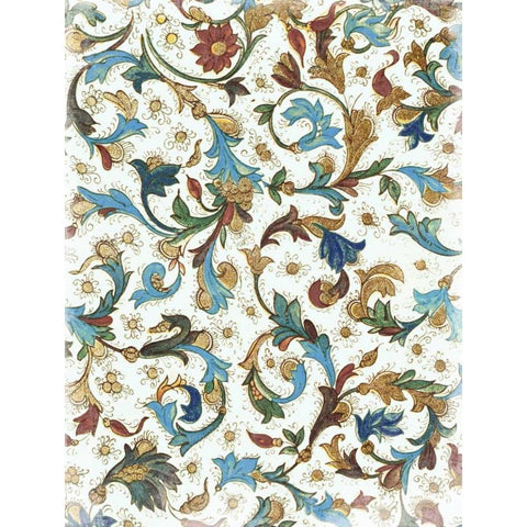 Floral Patterns Black Modern Wood Framed Art Print by Grey, Jace
