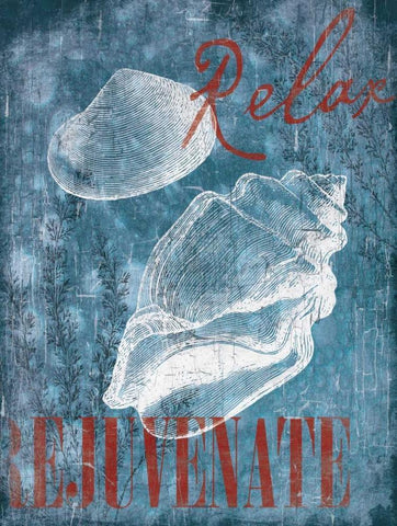 Relax Rejuvenate White Modern Wood Framed Art Print with Double Matting by Grey, Jace