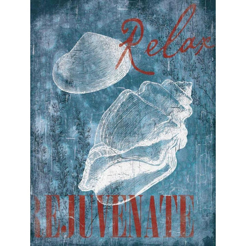 Relax Rejuvenate Black Modern Wood Framed Art Print by Grey, Jace