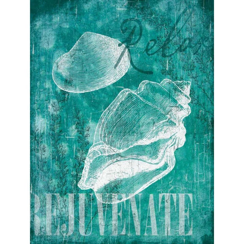 Relax Rejuvenate White Modern Wood Framed Art Print by Grey, Jace