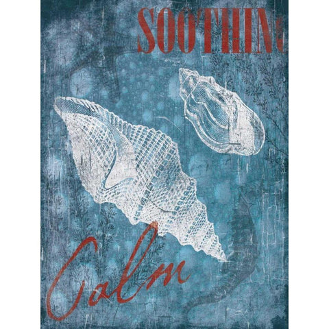 Soothing Calm Gold Ornate Wood Framed Art Print with Double Matting by Grey, Jace