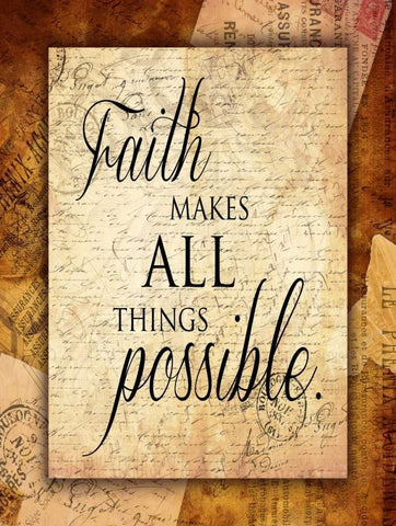 Faith White Modern Wood Framed Art Print with Double Matting by Grey, Jace