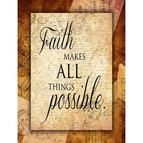 Faith Black Modern Wood Framed Art Print by Grey, Jace