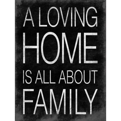 Loving Home Black Modern Wood Framed Art Print with Double Matting by Grey, Jace