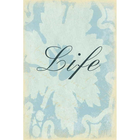 Life Black Modern Wood Framed Art Print with Double Matting by Grey, Jace