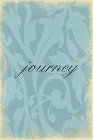 Journey Black Ornate Wood Framed Art Print with Double Matting by Grey, Jace