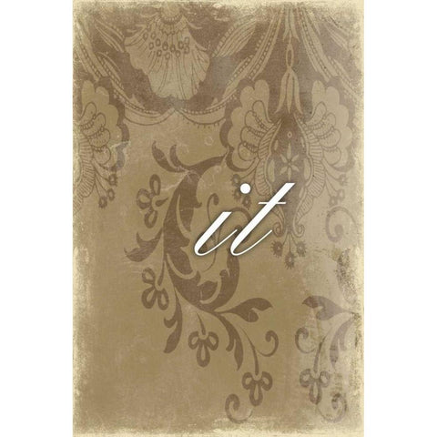 it Black Modern Wood Framed Art Print by Grey, Jace