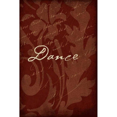 RED_dance Black Modern Wood Framed Art Print by Grey, Jace