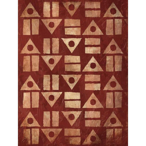 Pattern Mate Black Modern Wood Framed Art Print with Double Matting by Grey, Jace