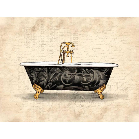 Cream Bath 1 White Modern Wood Framed Art Print by Grey, Jace