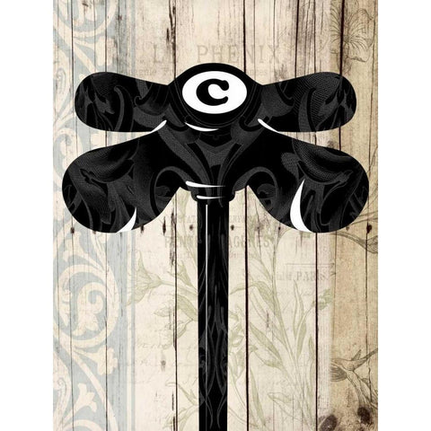 Cold Nob Black Modern Wood Framed Art Print by Grey, Jace