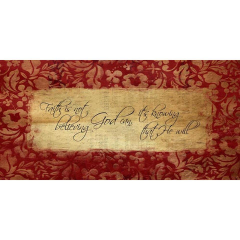 Faith Black Modern Wood Framed Art Print by Grey, Jace