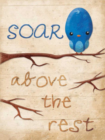 Soar Black Ornate Wood Framed Art Print with Double Matting by Grey, Jace