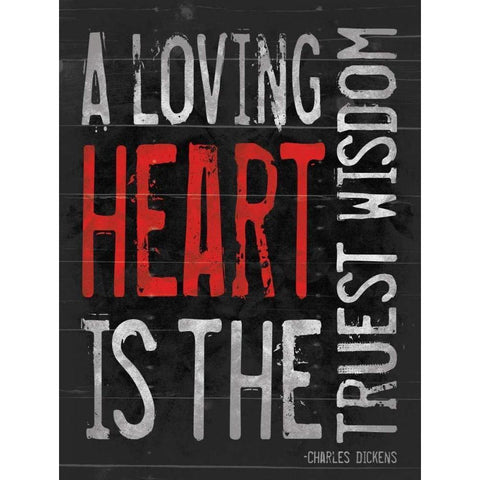 Loveing Heart White Modern Wood Framed Art Print by Grey, Jace