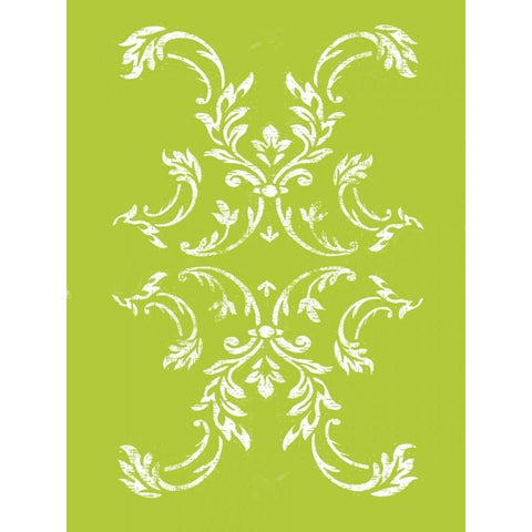 Lime pattern 2 White Modern Wood Framed Art Print by Grey, Jace