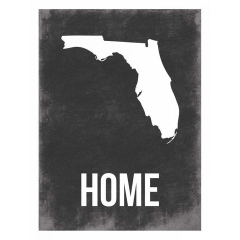 Florida Home Black Modern Wood Framed Art Print with Double Matting by Grey, Jace