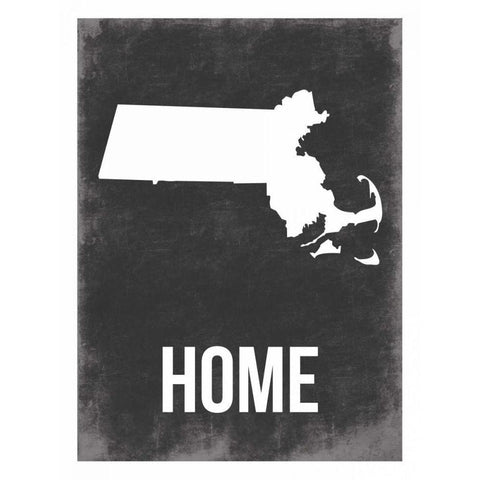 Mass Home White Modern Wood Framed Art Print by Grey, Jace