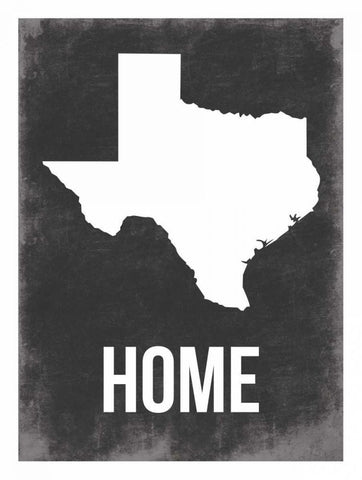 Texas Home Black Ornate Wood Framed Art Print with Double Matting by Grey, Jace