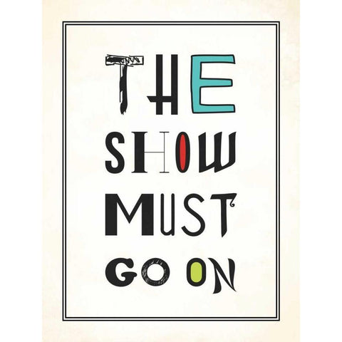 The show Black Modern Wood Framed Art Print with Double Matting by Grey, Jace