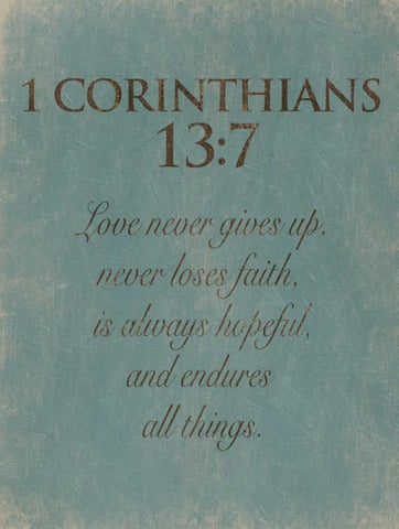 Corinthians 137 Black Ornate Wood Framed Art Print with Double Matting by Grey, Jace