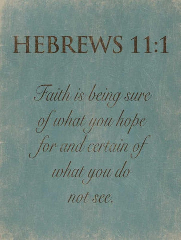 Hebrews 111 White Modern Wood Framed Art Print with Double Matting by Grey, Jace